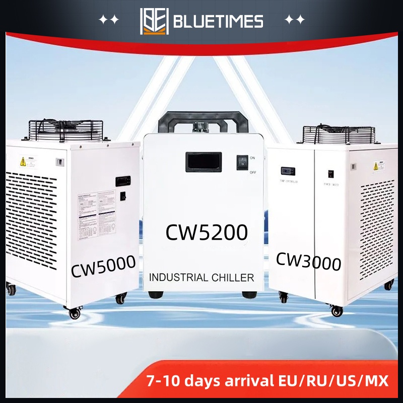 Industrial Laser Cutting Machines - Bluetimes S&A CW3000 CW5000 CW5200 Industry