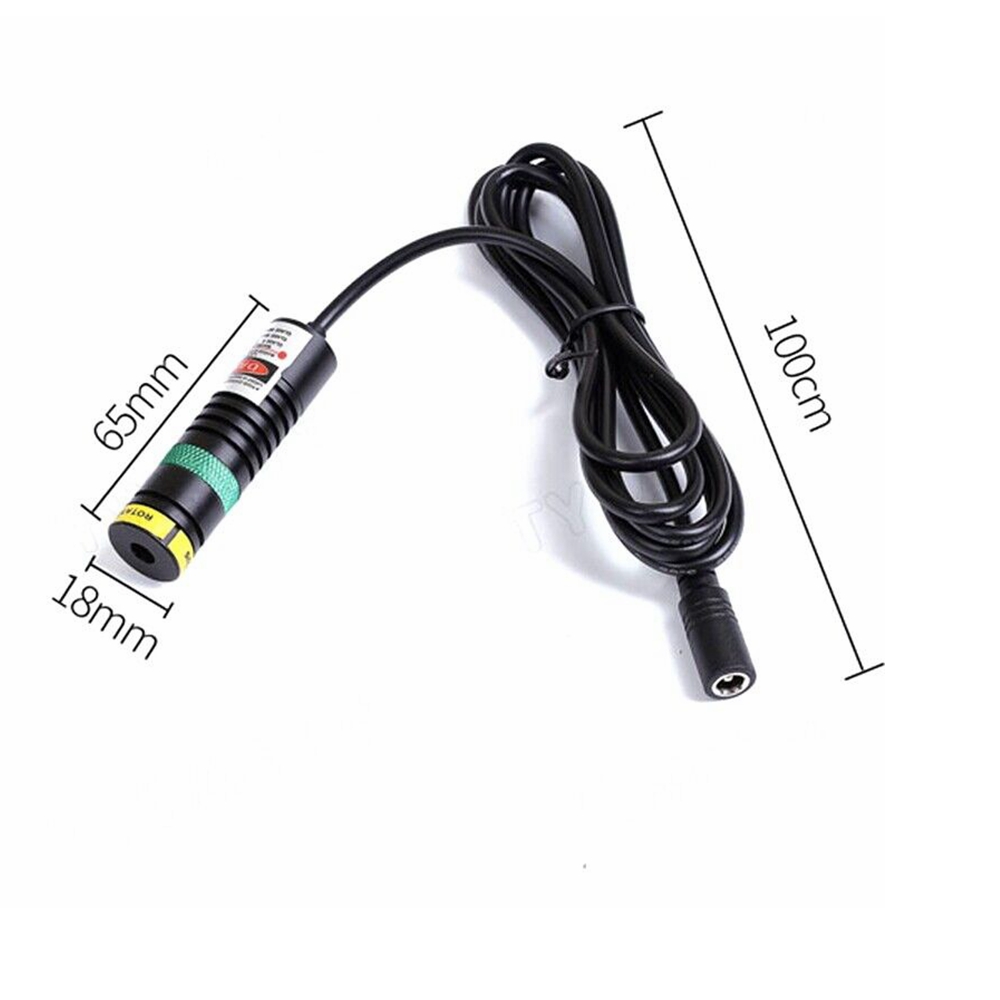 Industrial Laser Line - Adjustable Focus 505nm 30mW Green Dot/Line/Cross