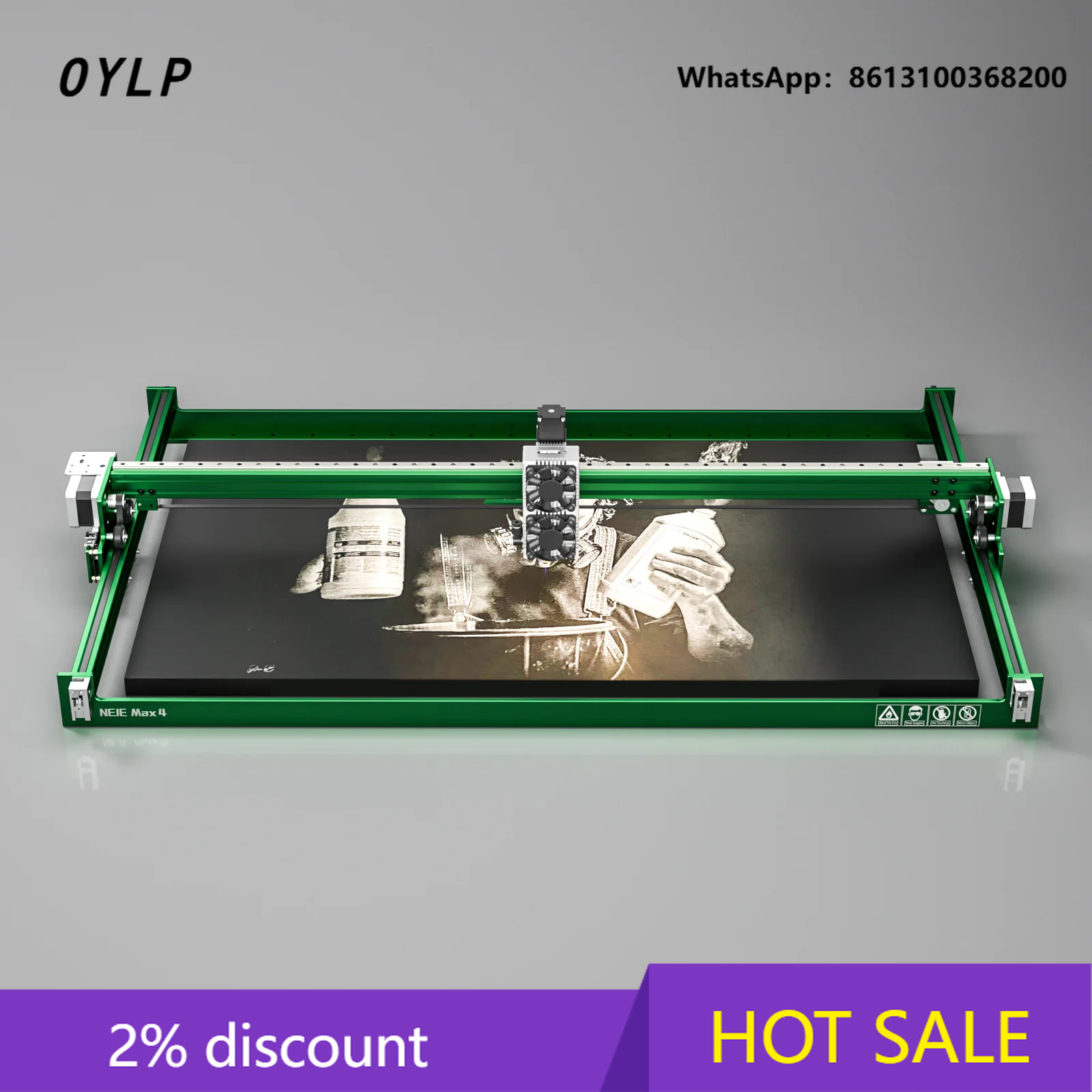 Industrial Laser Engraver For Wood - OYLP Max 4 E80 High Power