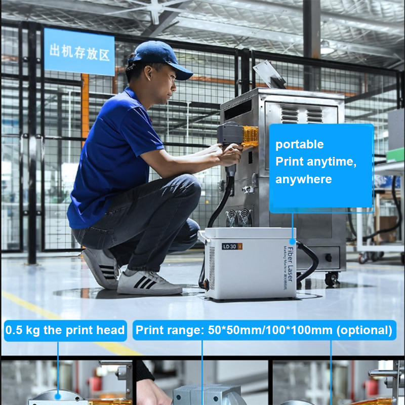 Factory Supply Handheld Automa - Industrial Laser Printing Machine reseña y precio