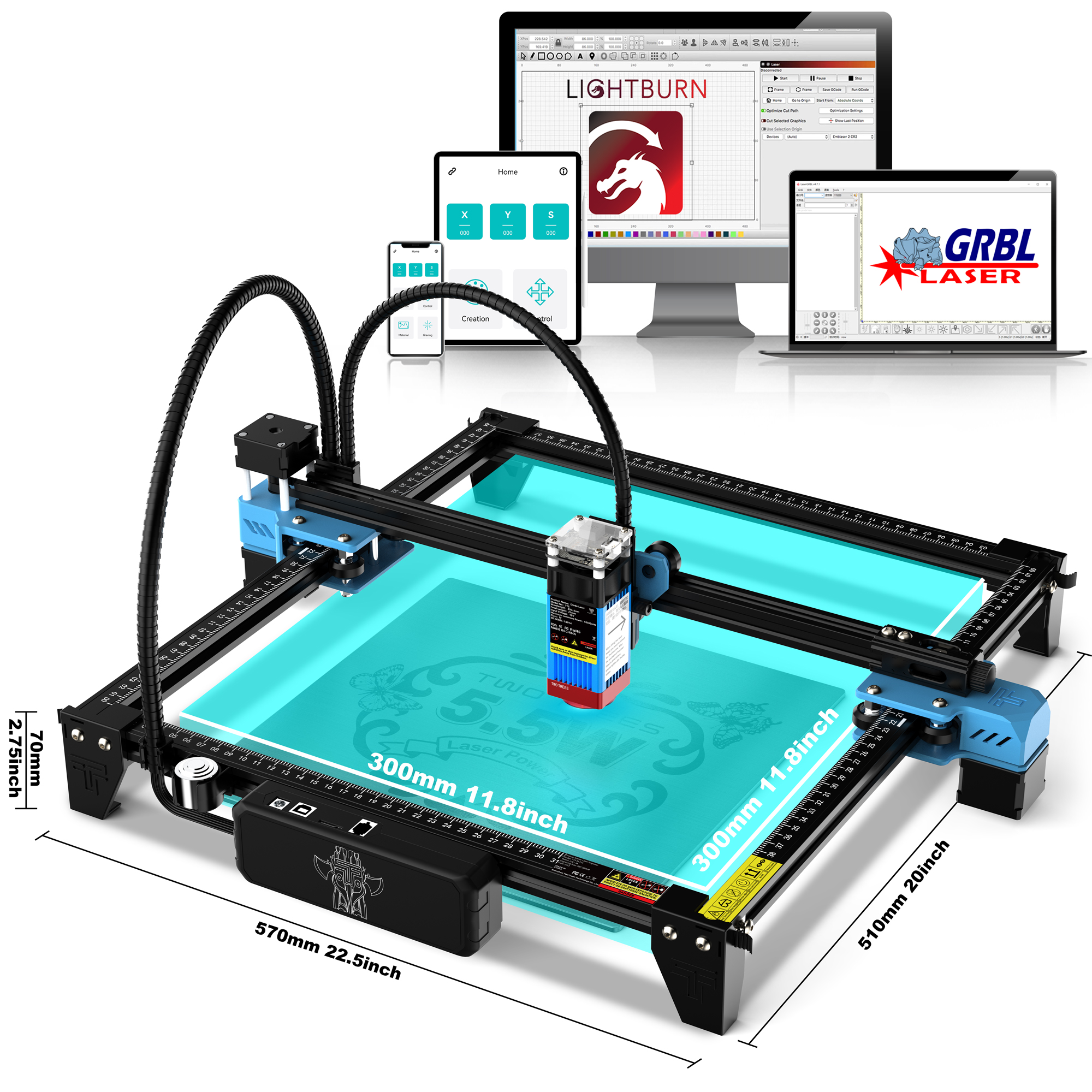 Twotrees Laser Engraving Machi - Industrial Laser Engraver For Metal reseña y precio