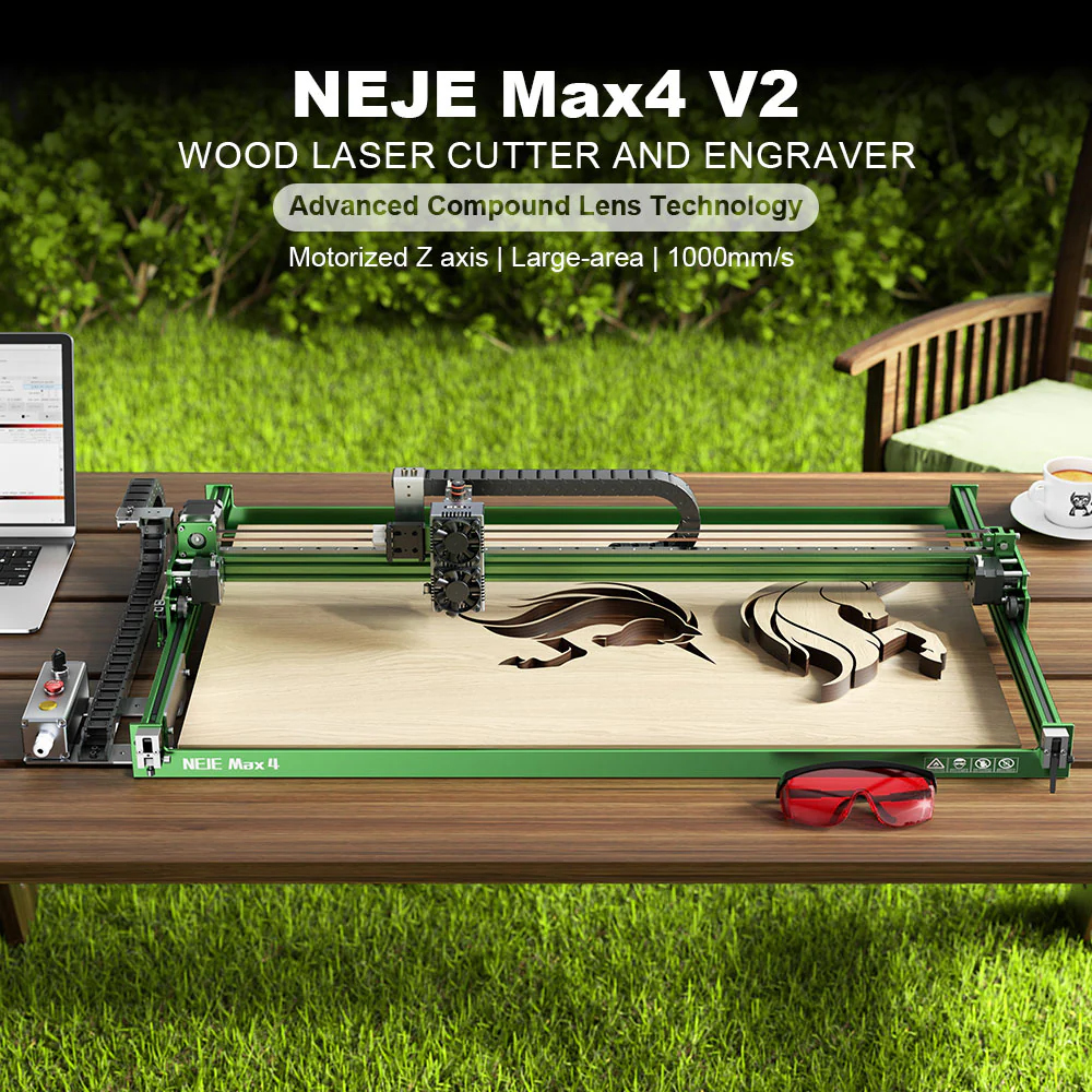 Industrial NEJE Max 4 V2 E80 2 - Industrial Laser Engraver For Wood reseña y precio