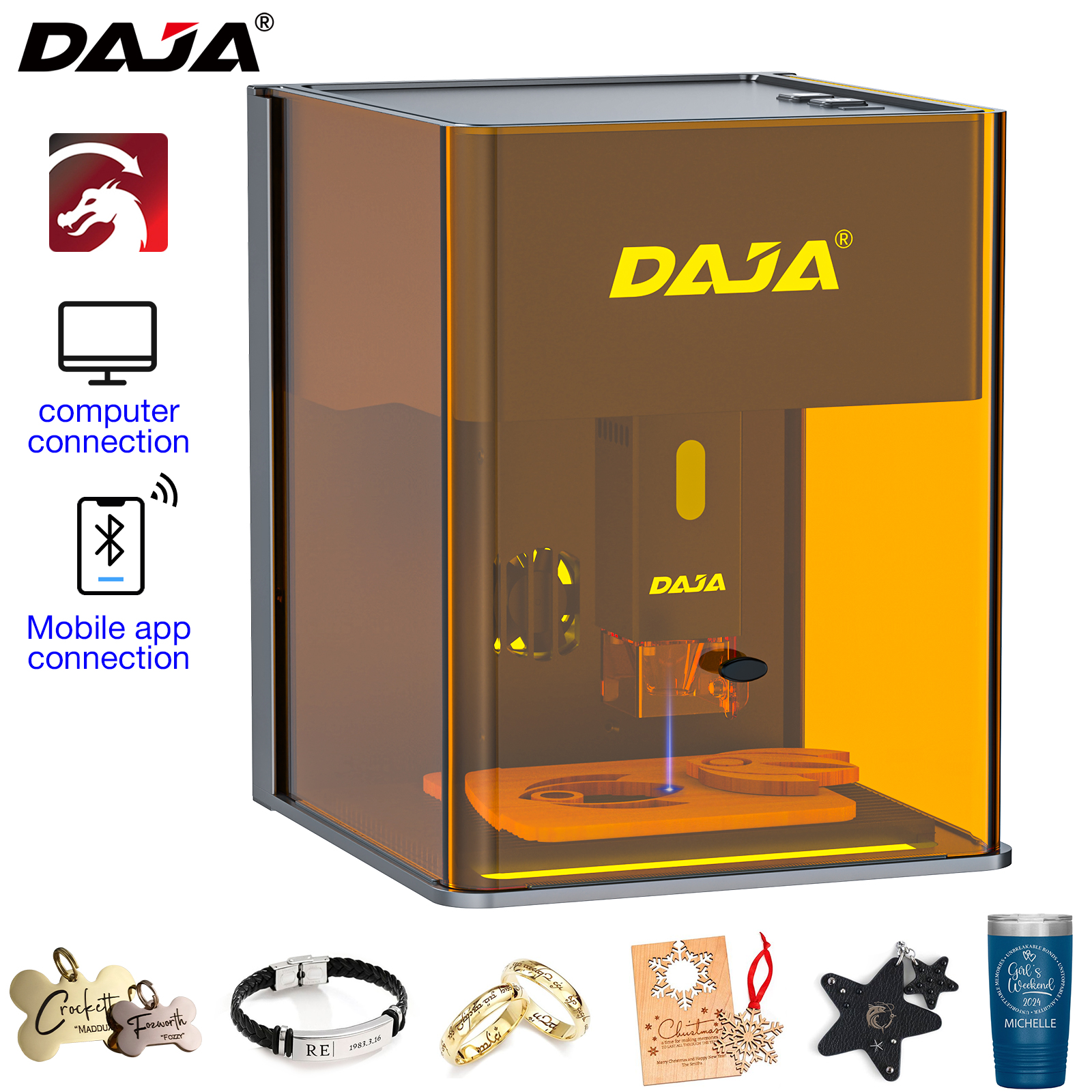 DAJA DJ6 Pro Mini Laser Engrav - Laser Engraving Software reseña y precio
