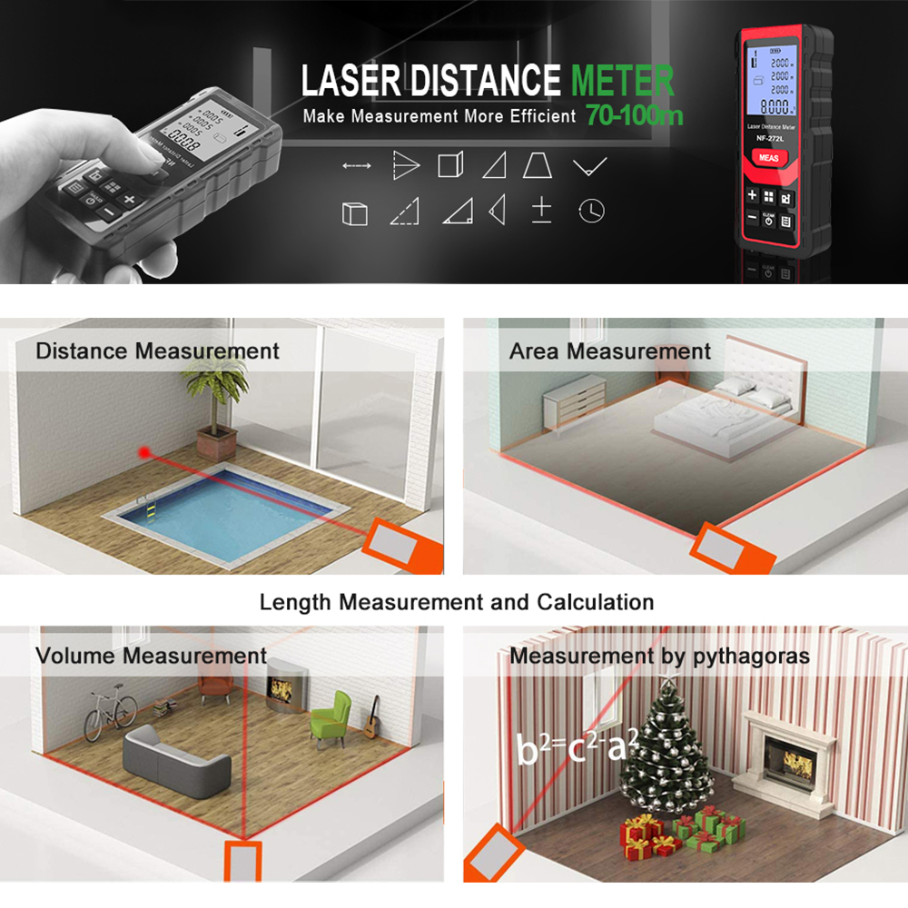 Noyafa NF-271 Laser Distance M - Industrial Laser Training reseña y precio