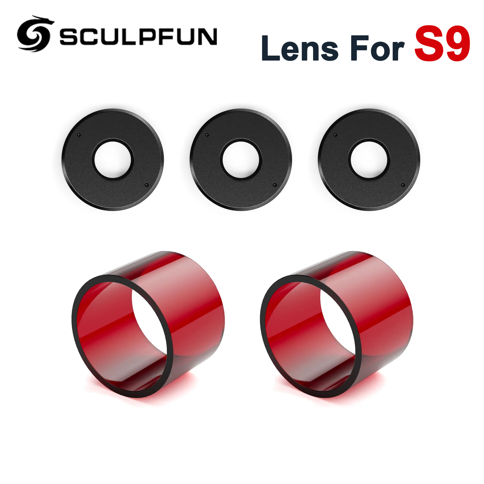 SCULPFUN S9 Focus Lens 3Pcs Se - Laser Focus Lens reseña y precio
