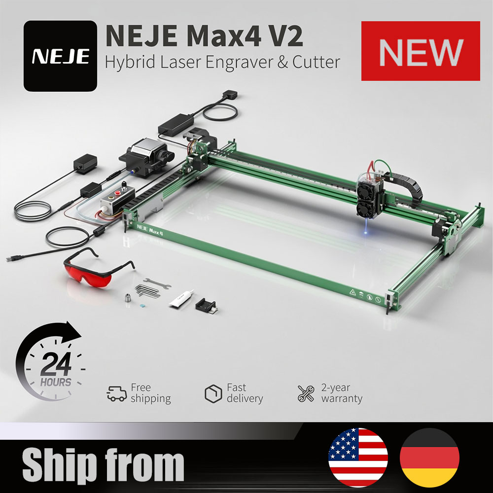 NEJE Max4 V2 E80 80W Laser Eng - Industrial Grade Laser Engraver reseña y precio