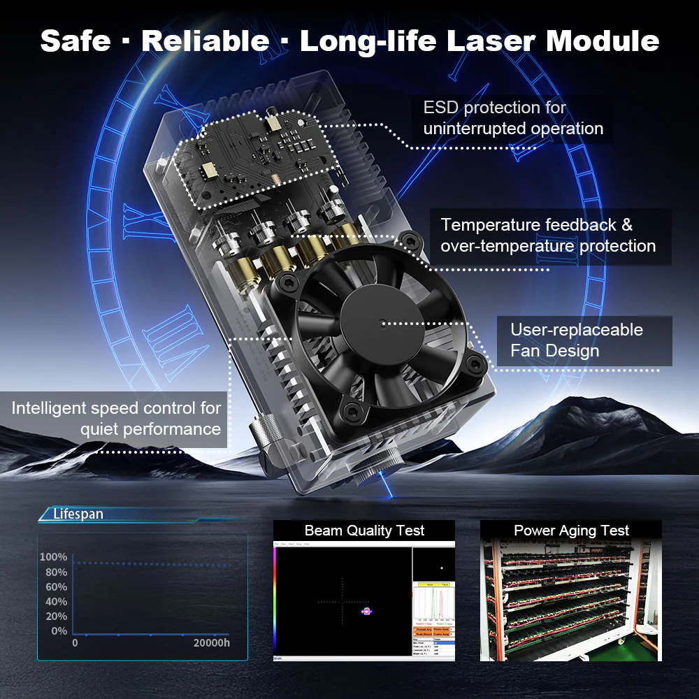 NEJE Max4 V2 E80 80W Laser Eng - Industrial Grade Laser Engraver reseña y precio