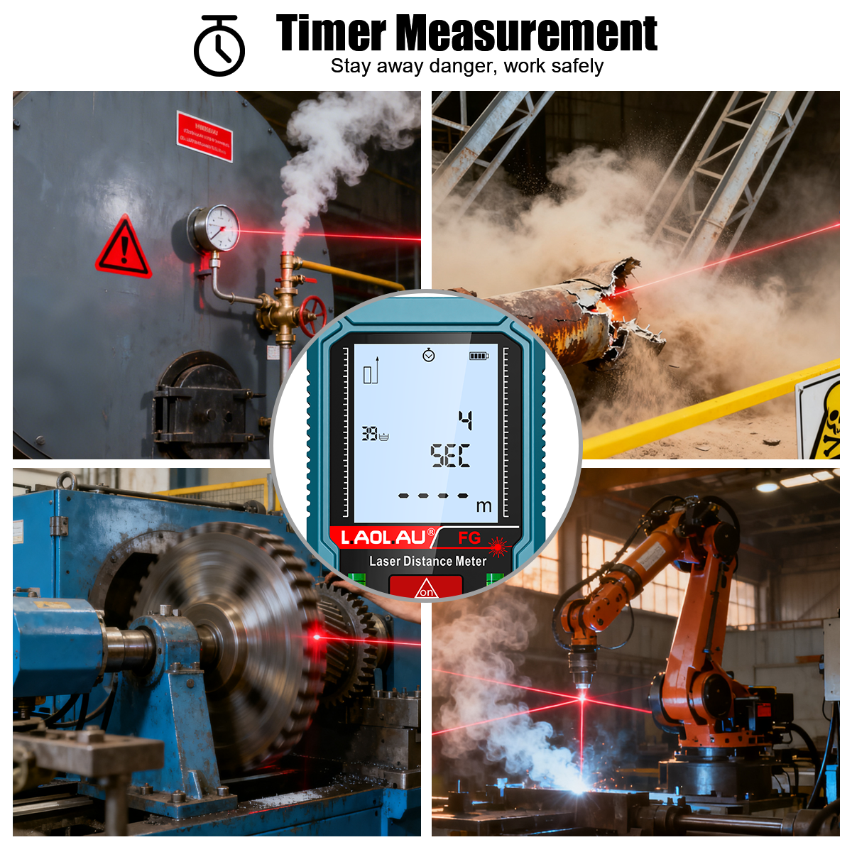 Laser Meter Digital Tape Timer - Industrial Laser Training reseña y precio