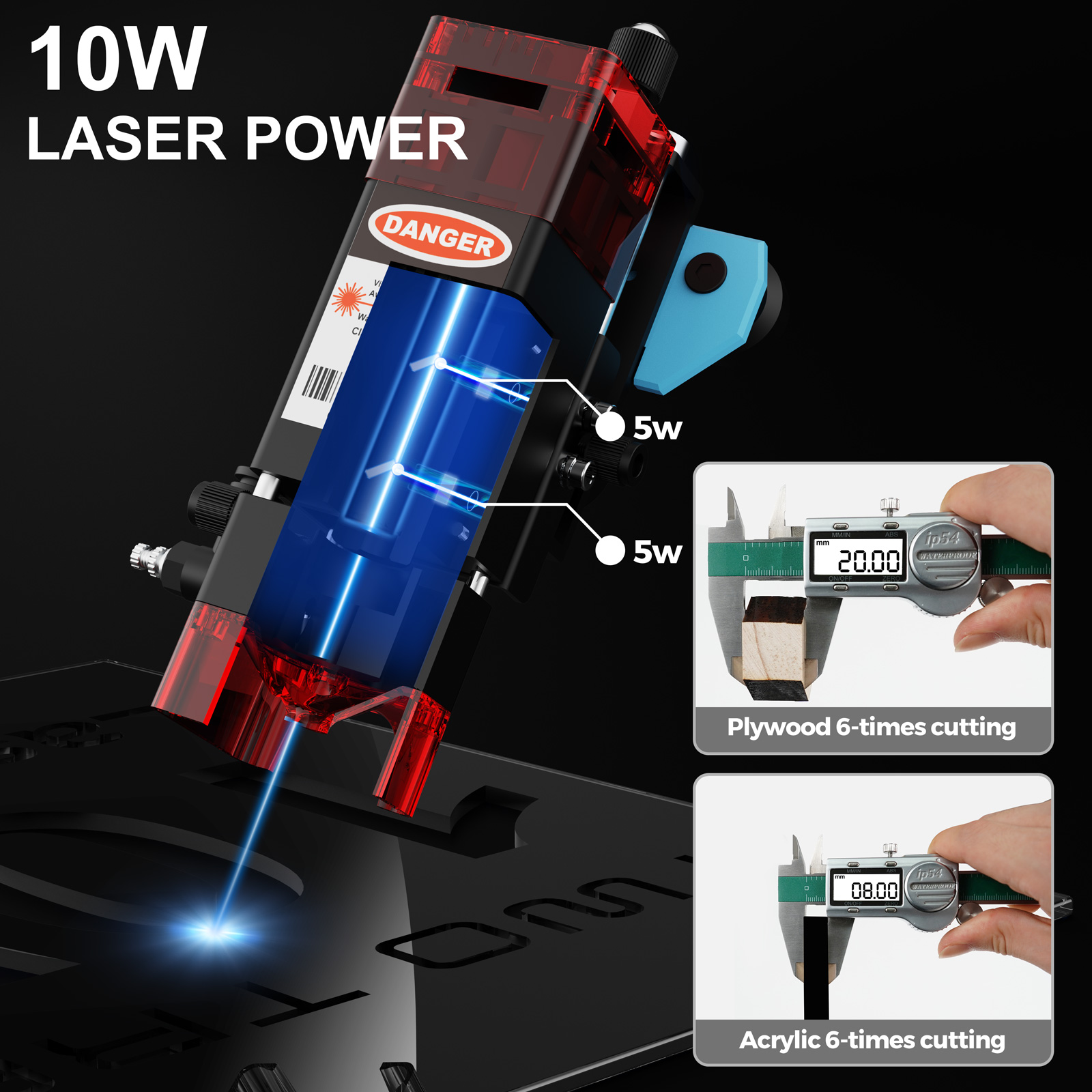 TwoTrees TTS-10 Pro 80W Laser  - Industrial Laser Printing Machine reseña y precio