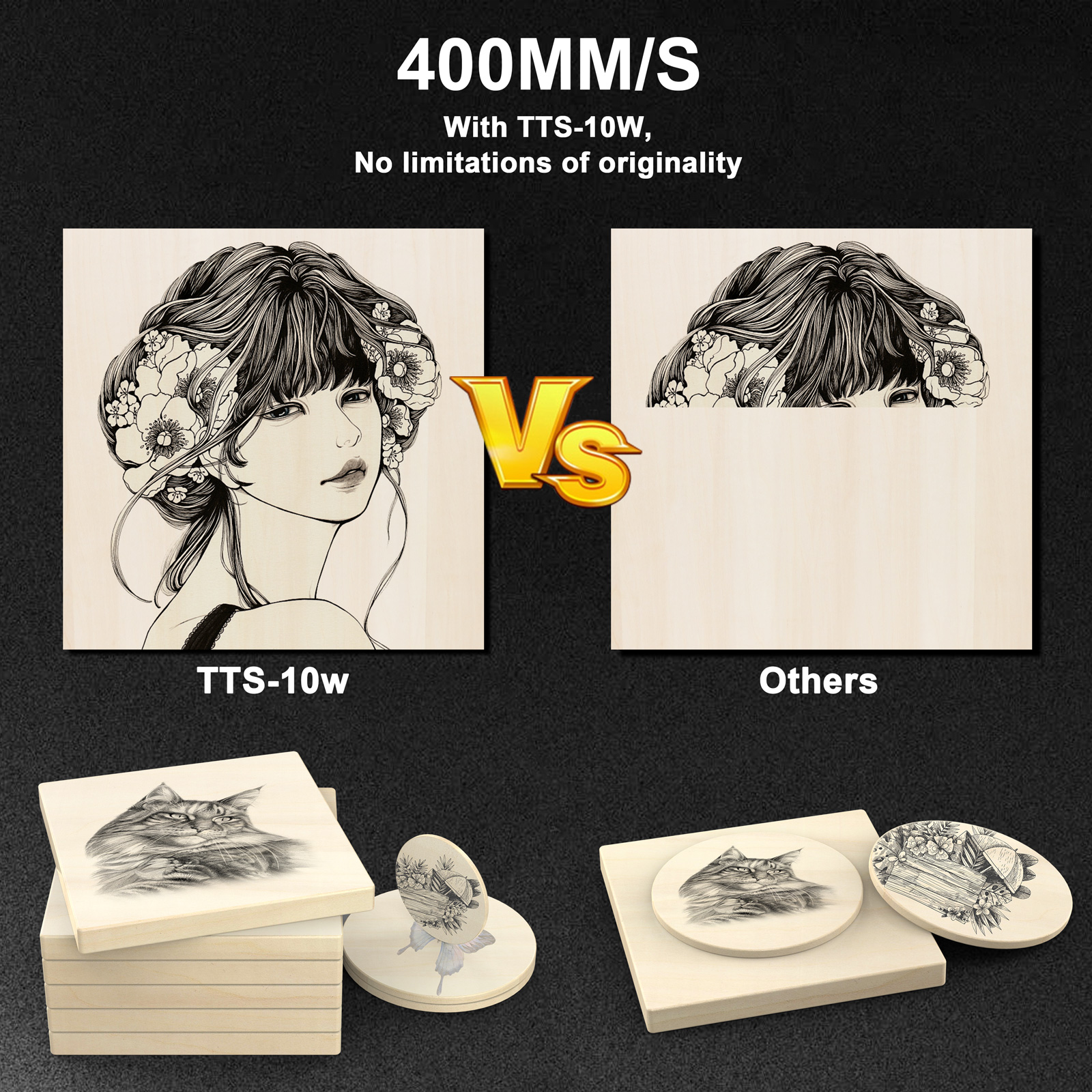 TwoTrees TTS-10 Pro 80W Laser  - Industrial Laser Printing Machine reseña y precio
