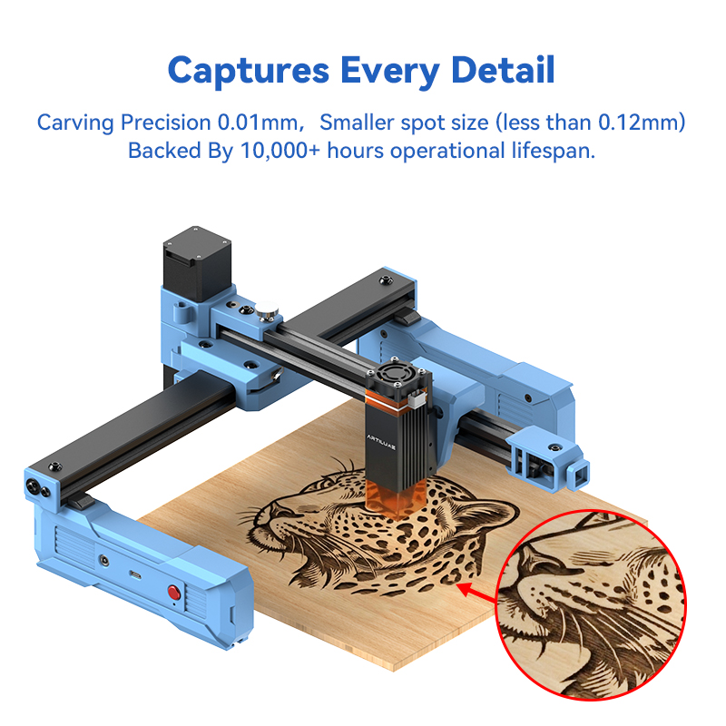 Artilume D2 2.5/6W Foldable La - Industrial Laser Engraver For Metal reseña y precio