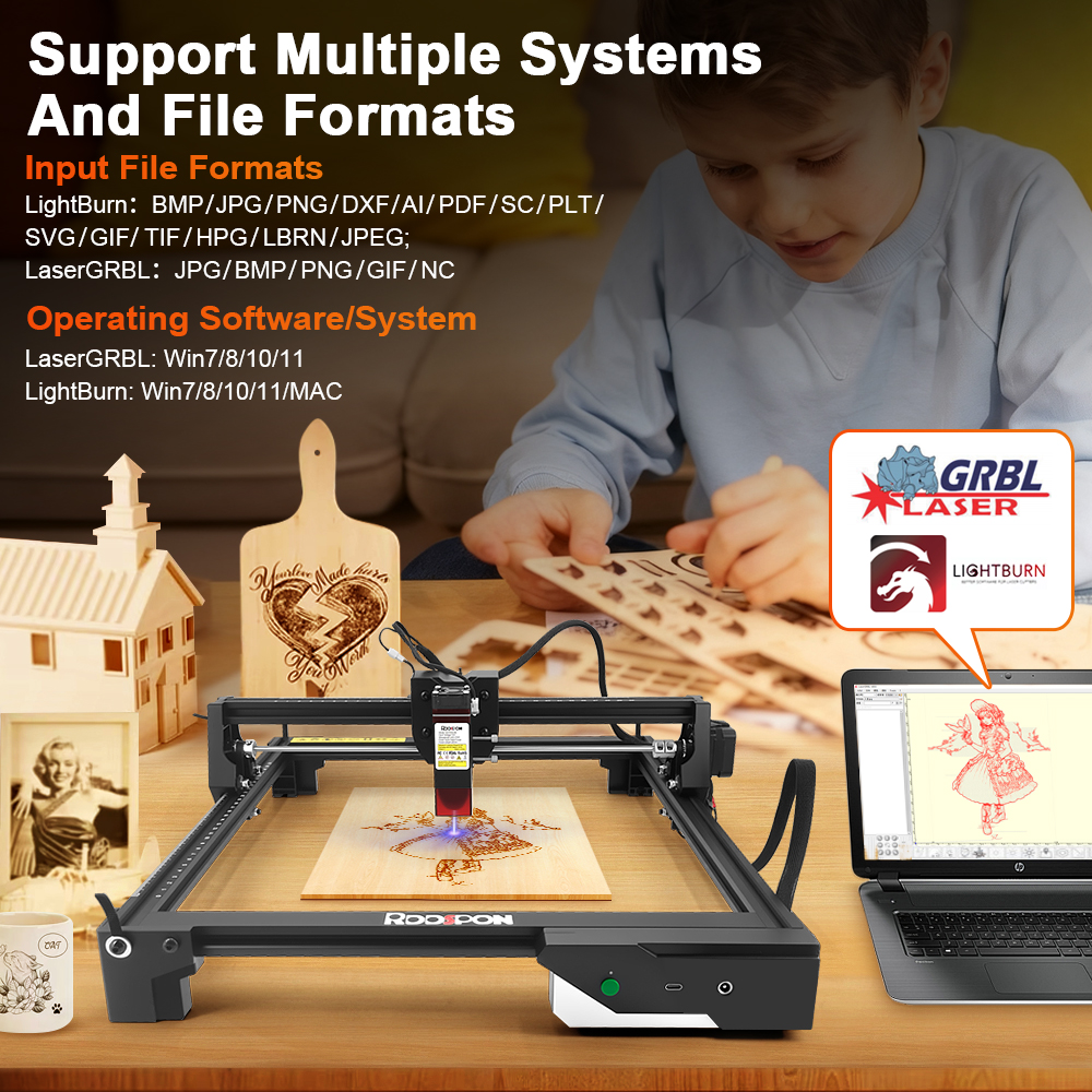 RDDSPON Wood Router Engraving  - Industrial Laser Printing Machine reseña y precio