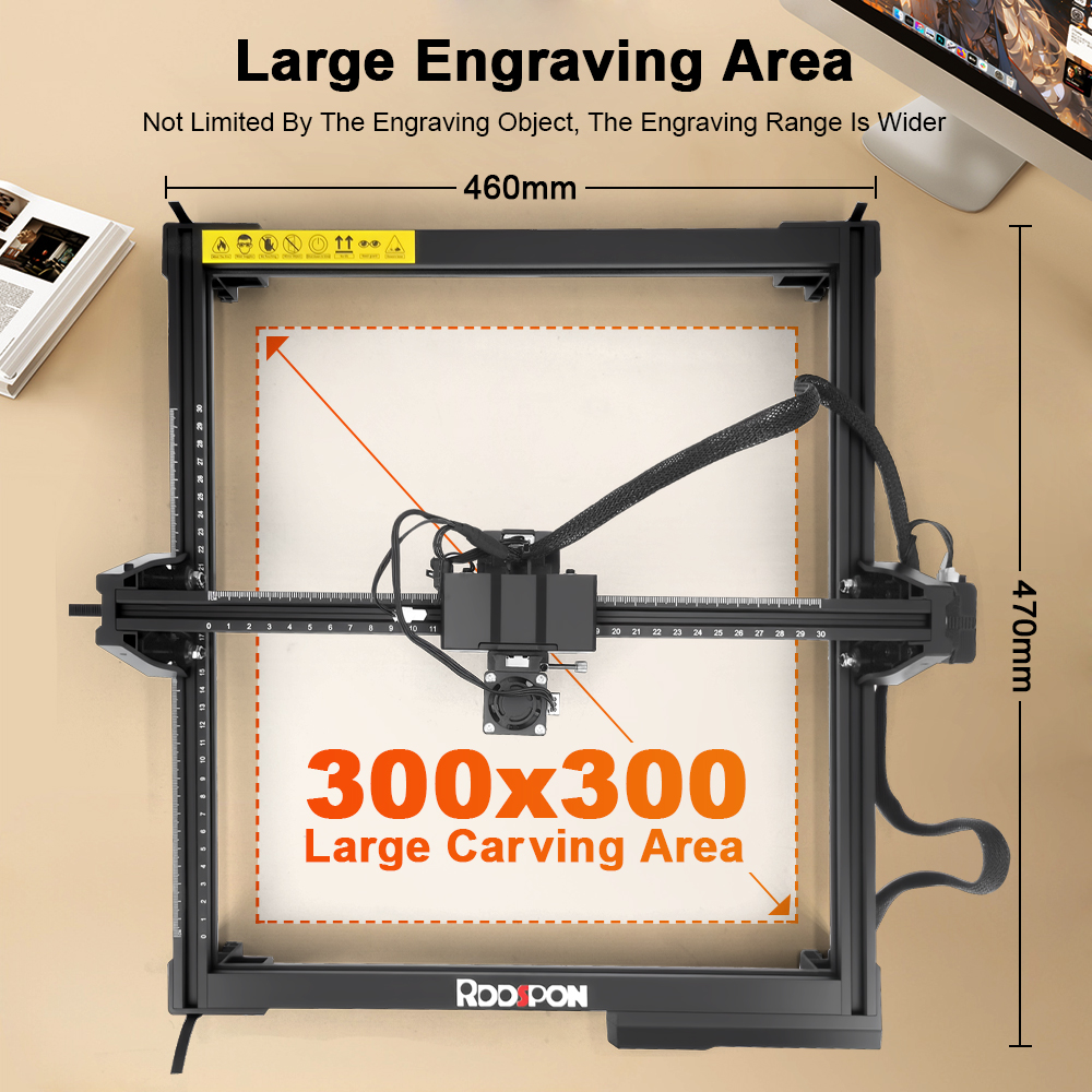 RDDSPON Wood Router Engraving  - Industrial Laser Printing Machine reseña y precio