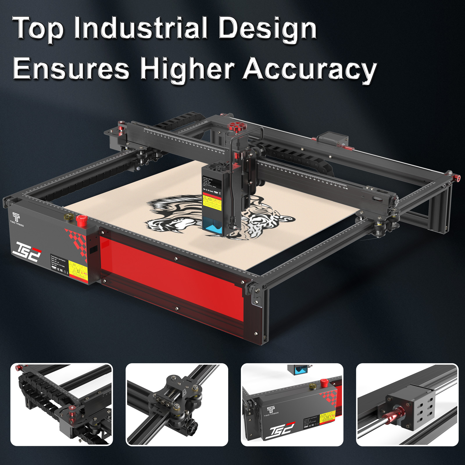 Twotrees TS2 20W Laser Engrave - Industrial Laser Engraver For Metal reseña y precio