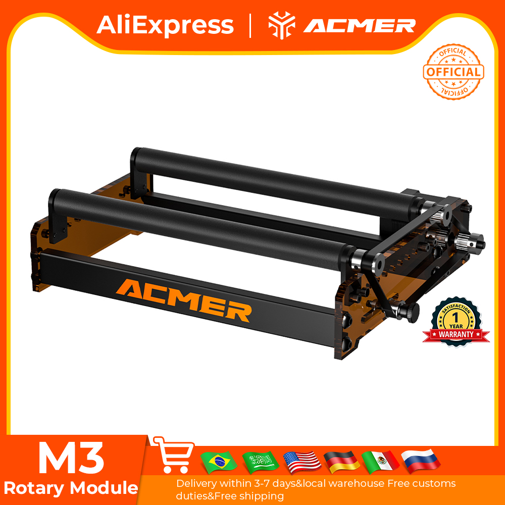 ACMER M3 Laser Rotary Roller 3 - Laser Engraving Software reseña y precio