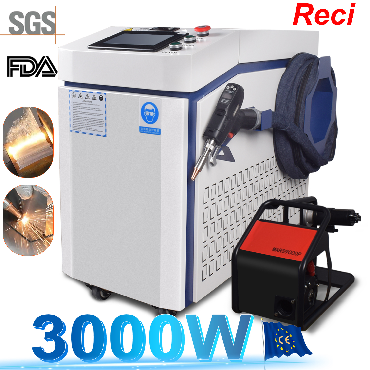3000W 4 IN 1 Fiber Laser Weldi - Industrial Laser Engraver For Metal reseña y precio