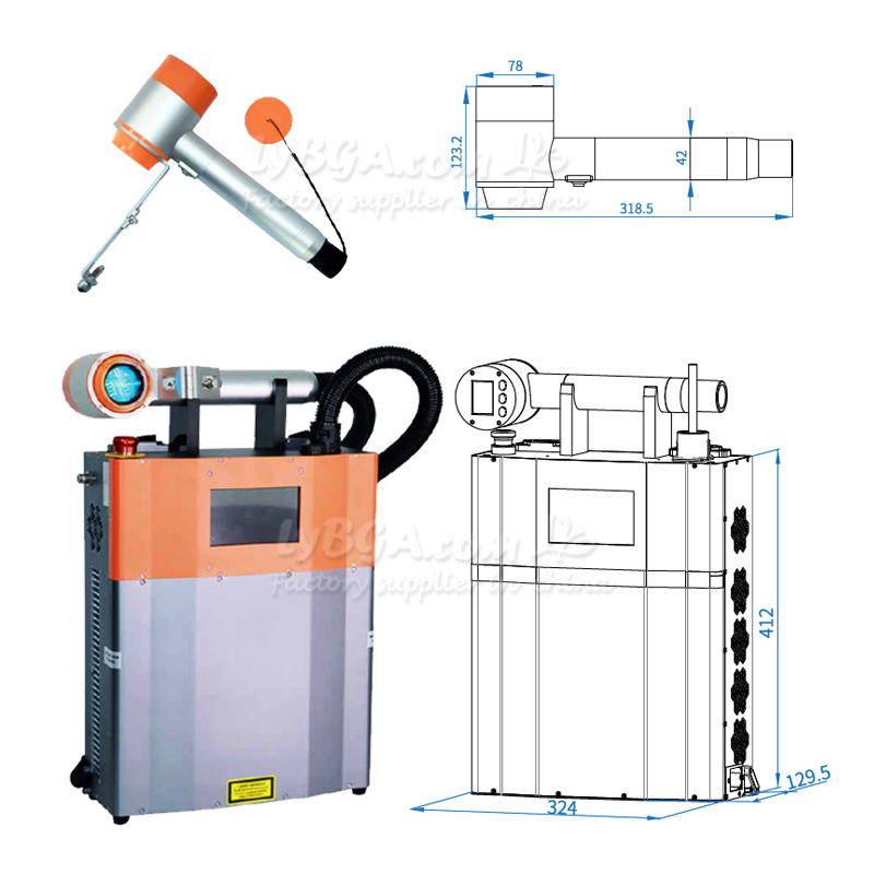 LY-LCG100A 100W Pulsed Laser C - Industrial Laser Machines reseña y precio