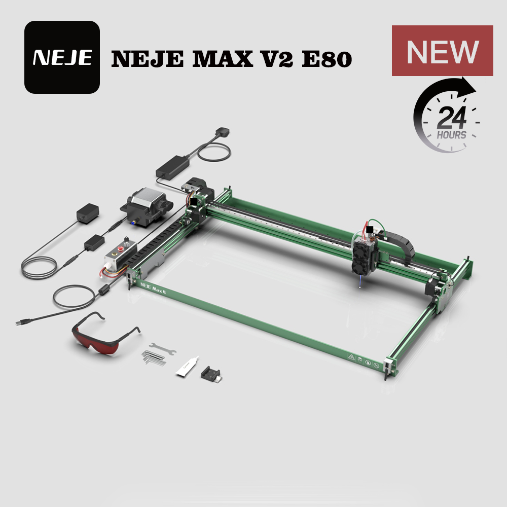 NEJE MAX V2 E80 80W 455nm Lase - Industrial Grade Laser Engraver reseña y precio