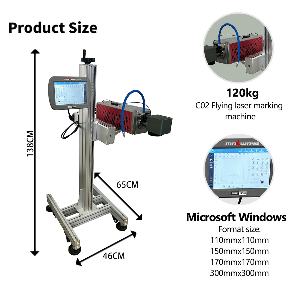 Versatile CO2 Flying Laser Mar - Industrial Laser Printing Machine reseña y precio