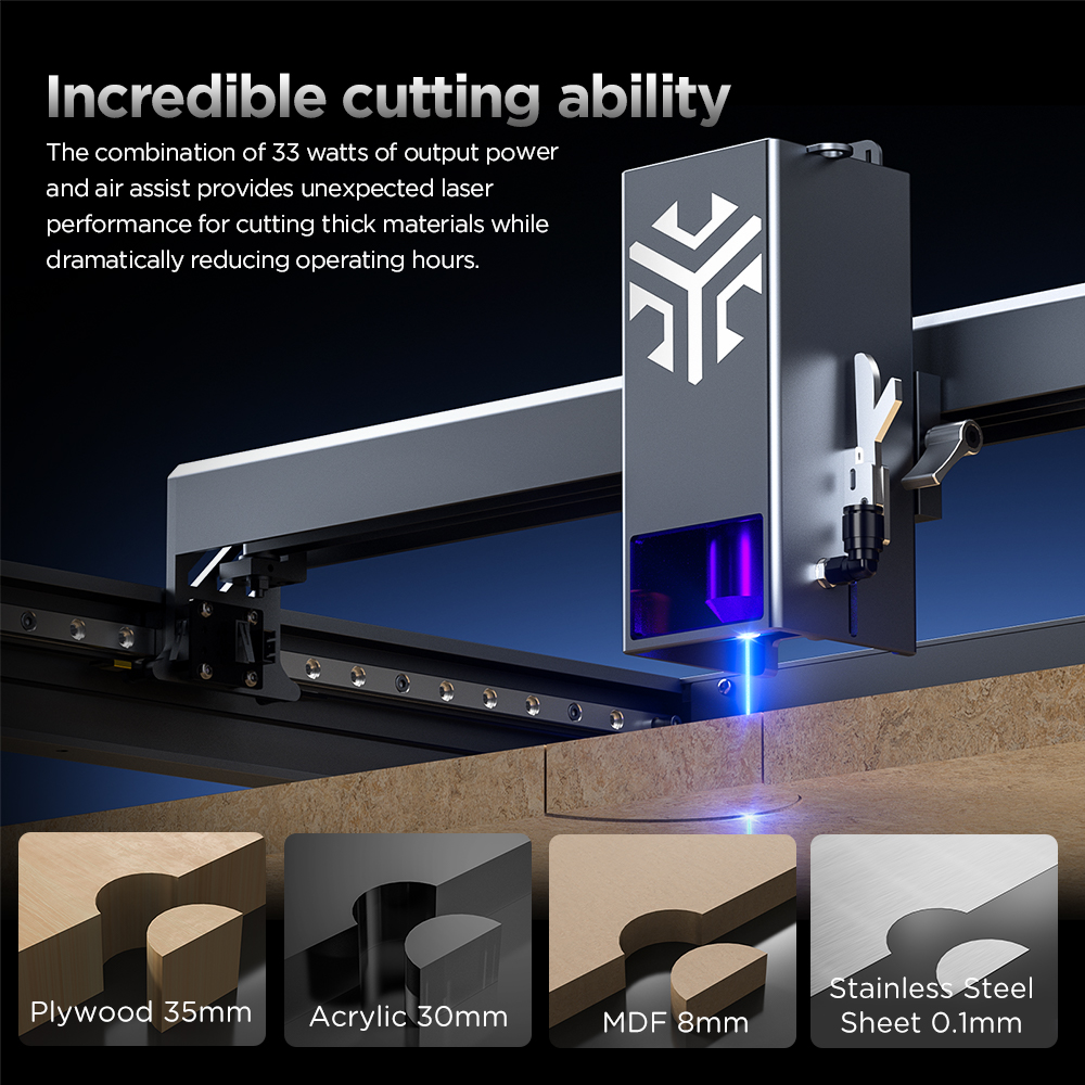 ACMER P2 Laser Engraver 33W 20 - Industrial Laser Cutting Machines reseña y precio