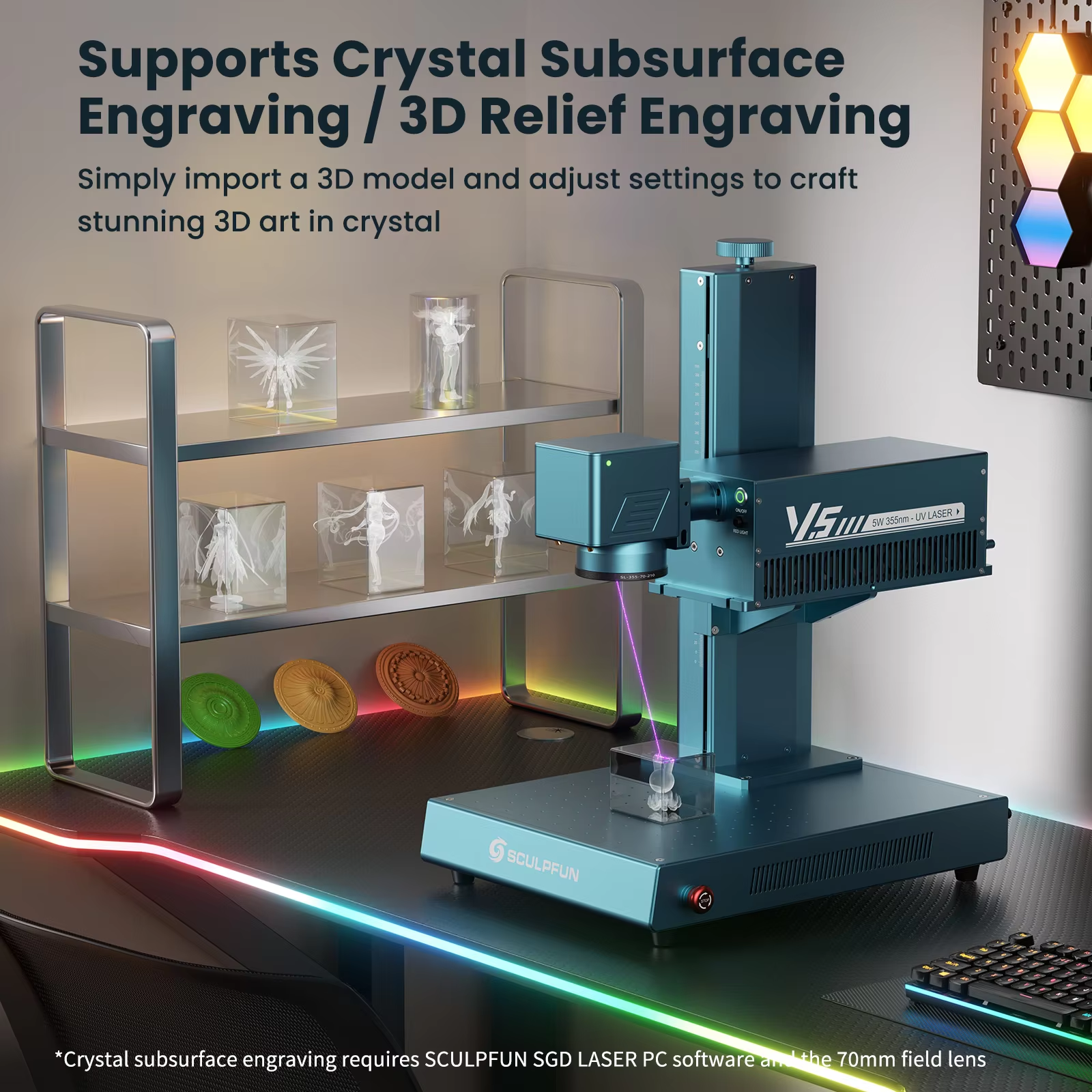 SCULPFUN V5 UV Laser Engraver  - Industrial Grade Laser Engraver reseña y precio