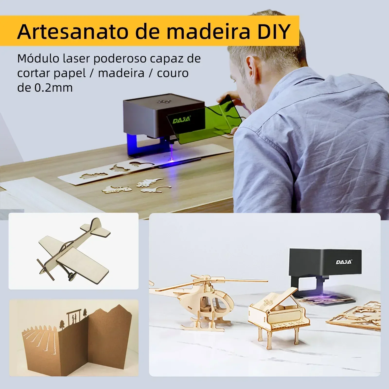 DAJA Laser Engraver CNC DIY DJ - Industrial Laser Printing Machine reseña y precio