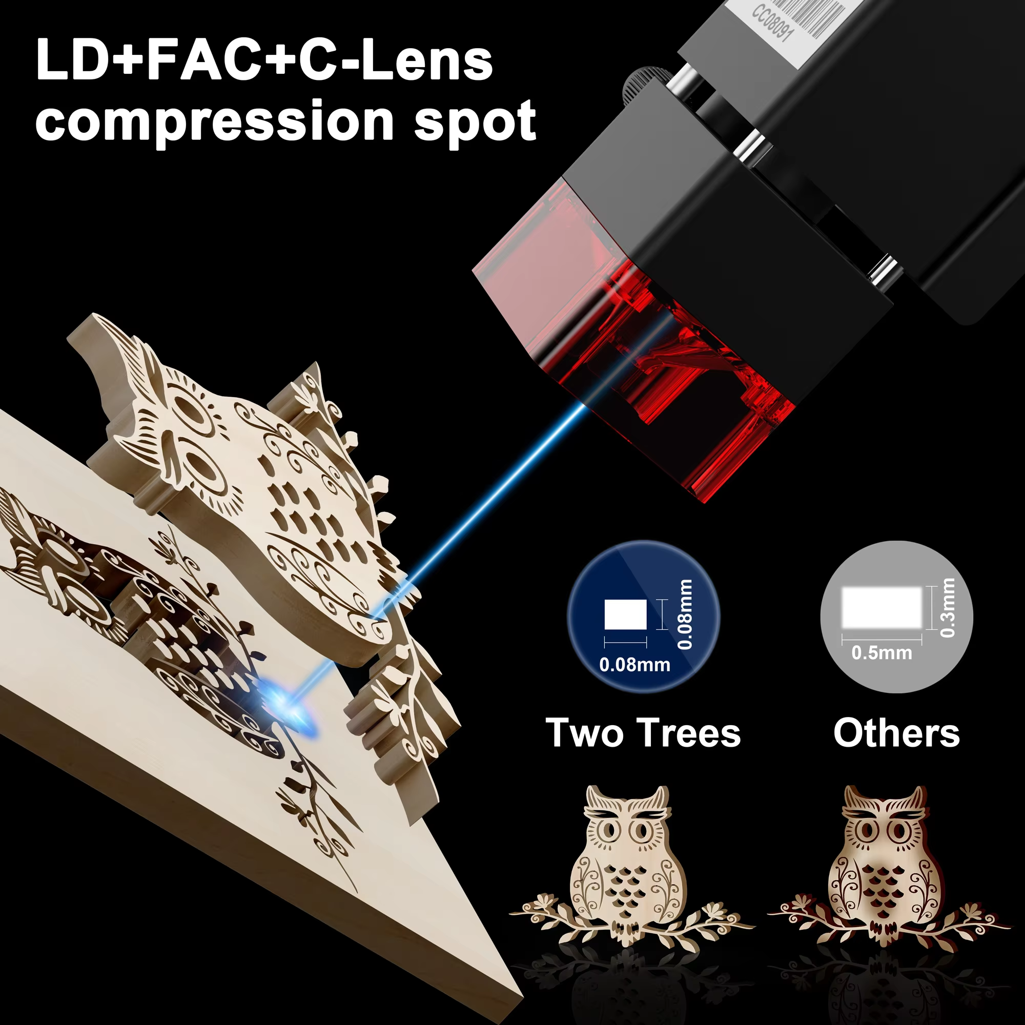 Twotrees TTS-10 Pro 80W Laser  - Industrial Laser Printing Machine reseña y precio