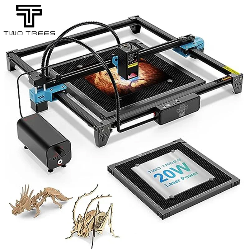 TWOTREES TTS-20 Pro 20W Metal  - Laser Engraving Software reseña y precio