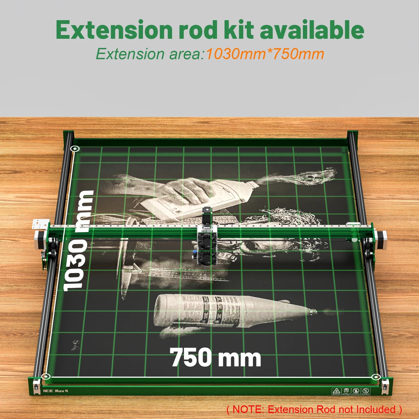 NEJE Max 4 E80 High Power Lase - Industrial Laser Engraver For Wood reseña y precio