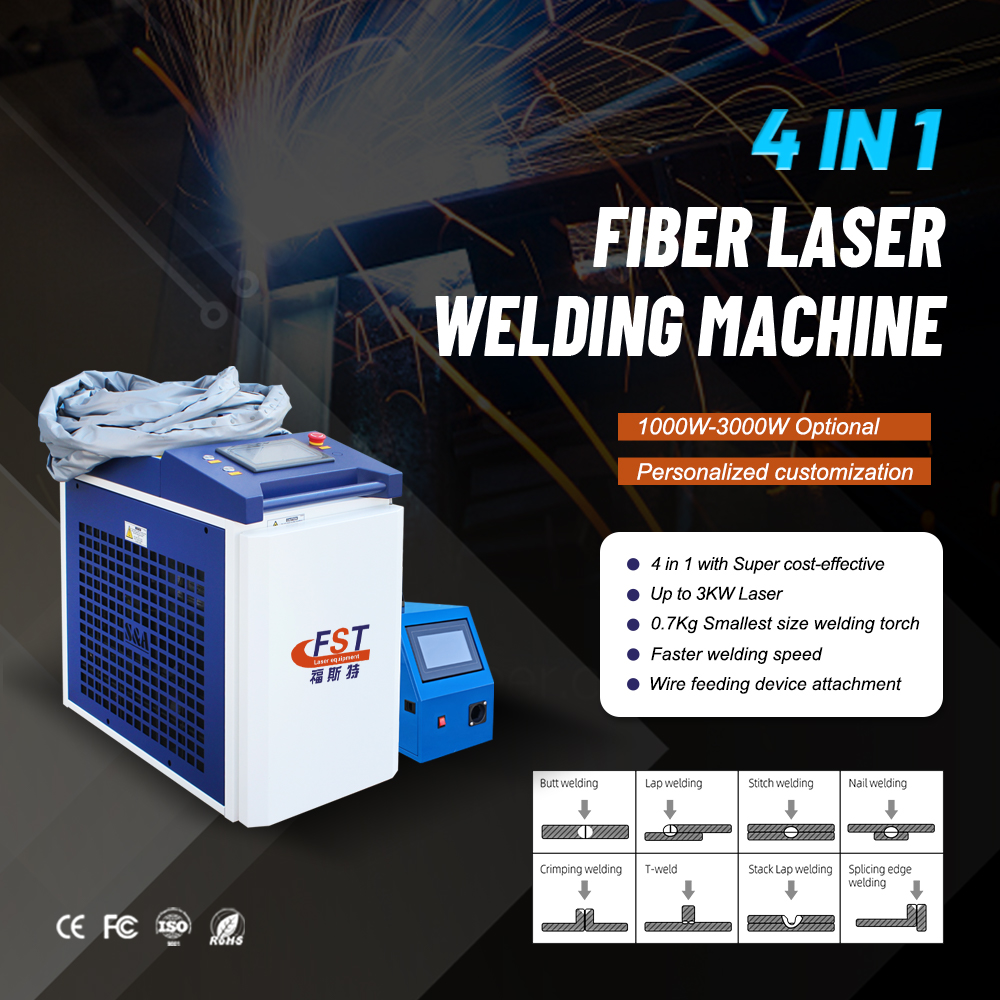 2000W 3000W 3 in 1 Handheld Fi - Handheld Laser Welding Machine reseña y precio