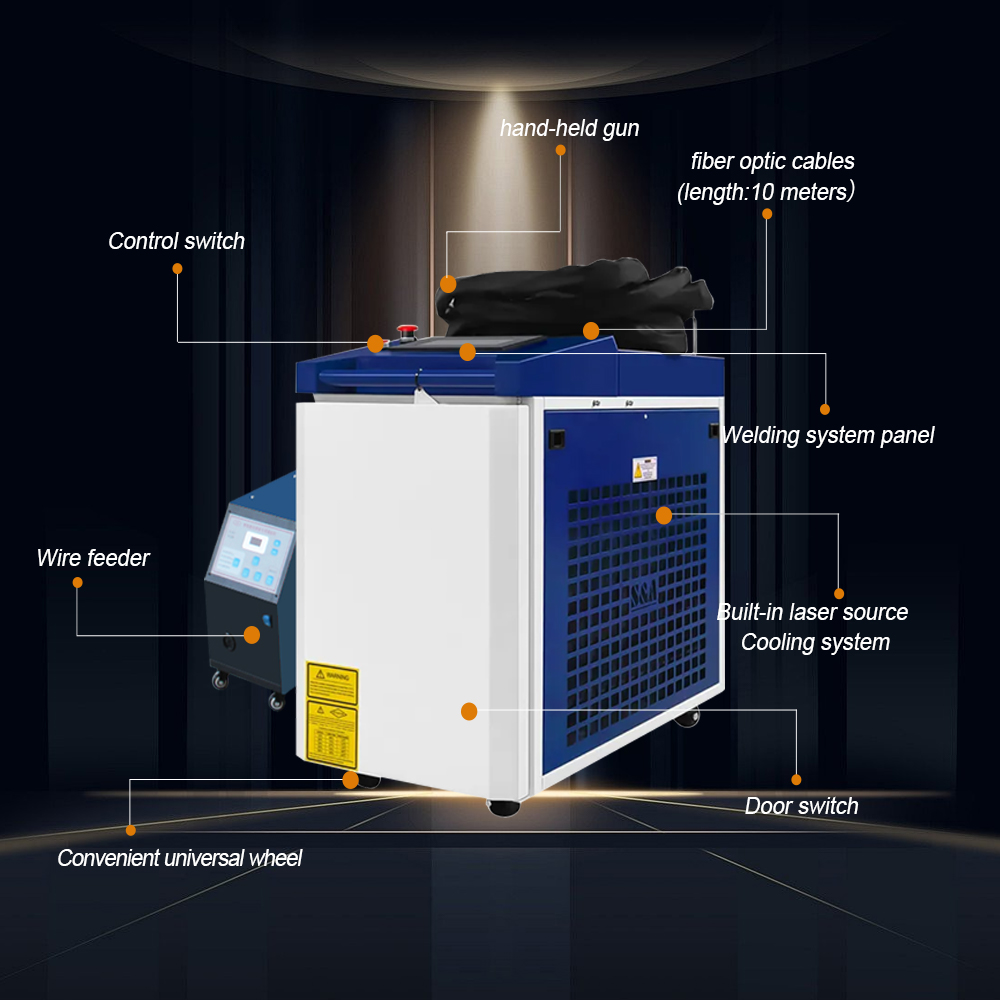 2000W 3000W 3 in 1 Handheld Fi - Handheld Laser Welding Machine reseña y precio